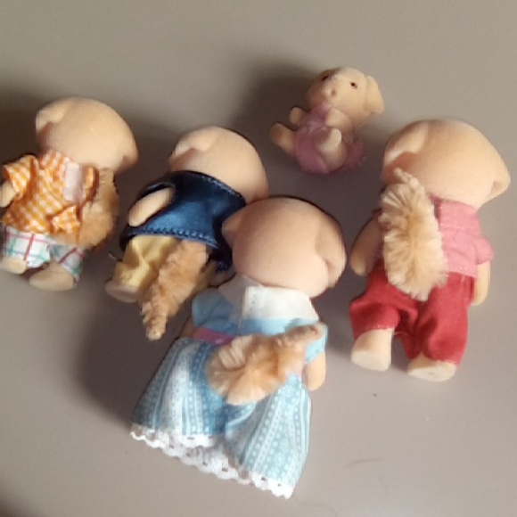 Calico Critters vintage yellow lab dog family - Picture 7 of 7